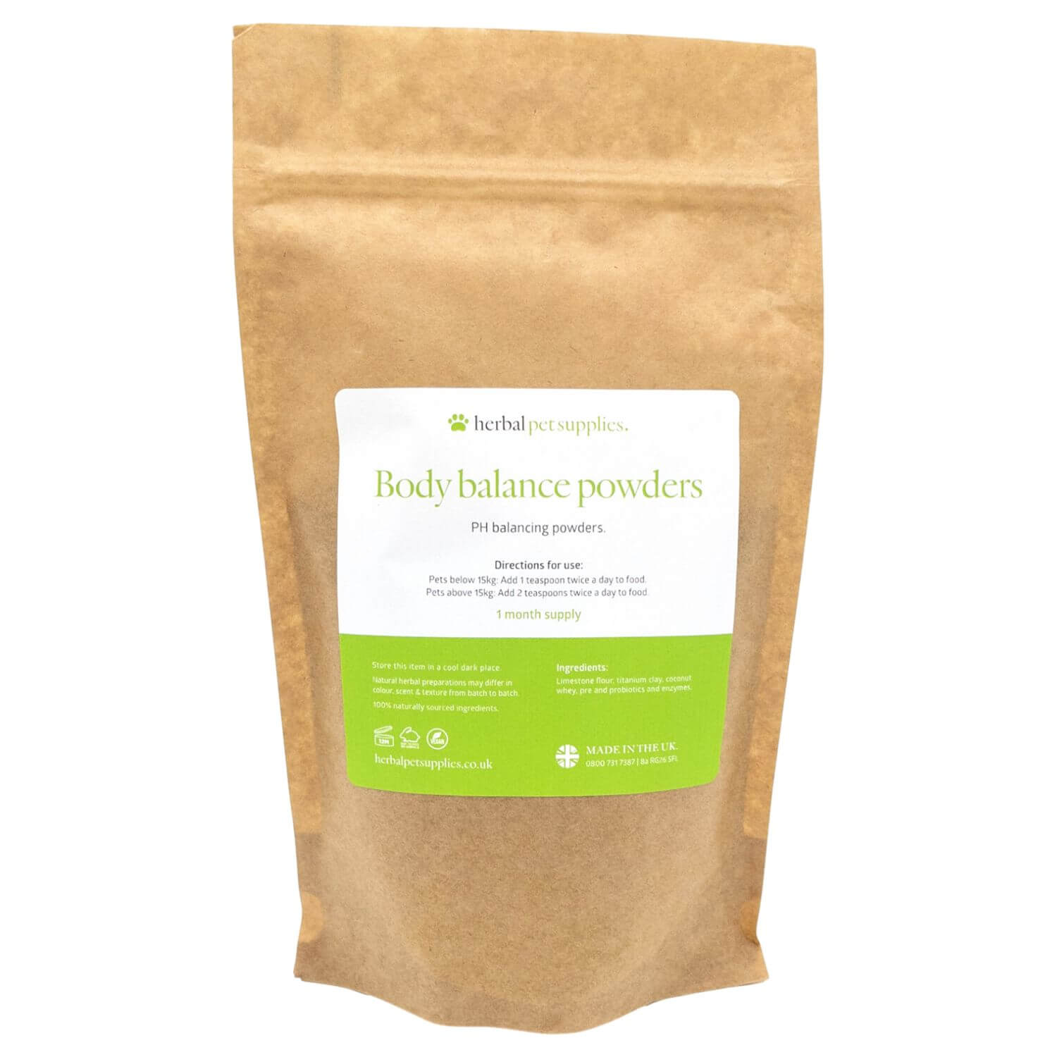 Herbal Pet Supplies | Body Balance Powders