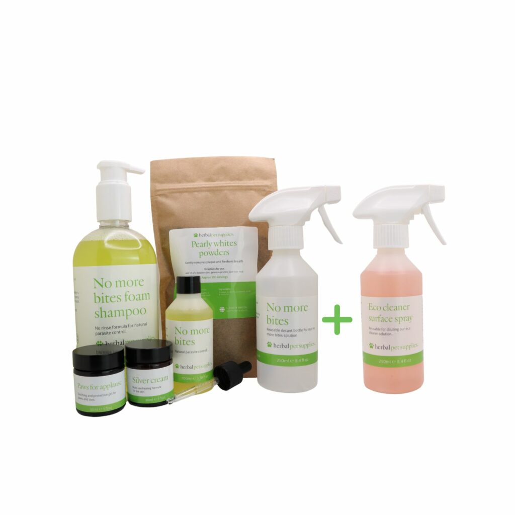 Herbal Pet Supplies | Herbal Starter Kit + FREE Tester Eco Cleaner